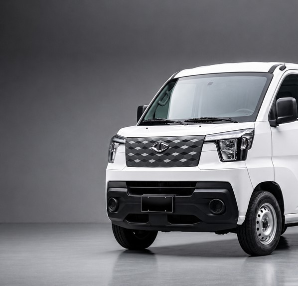 CMC J-Space front detail showing the diamond grille